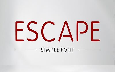 Escape Font (1)