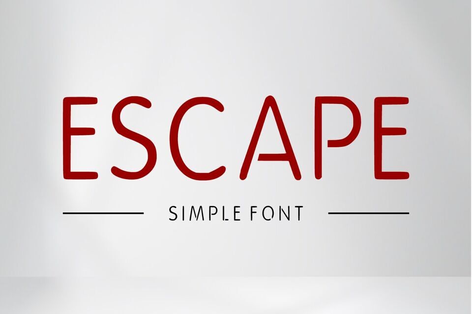 Escape Font