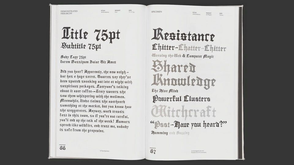 Gossip Font