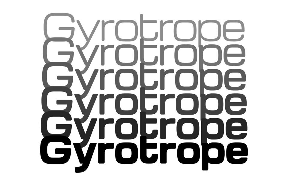 Gyrotrope Font
