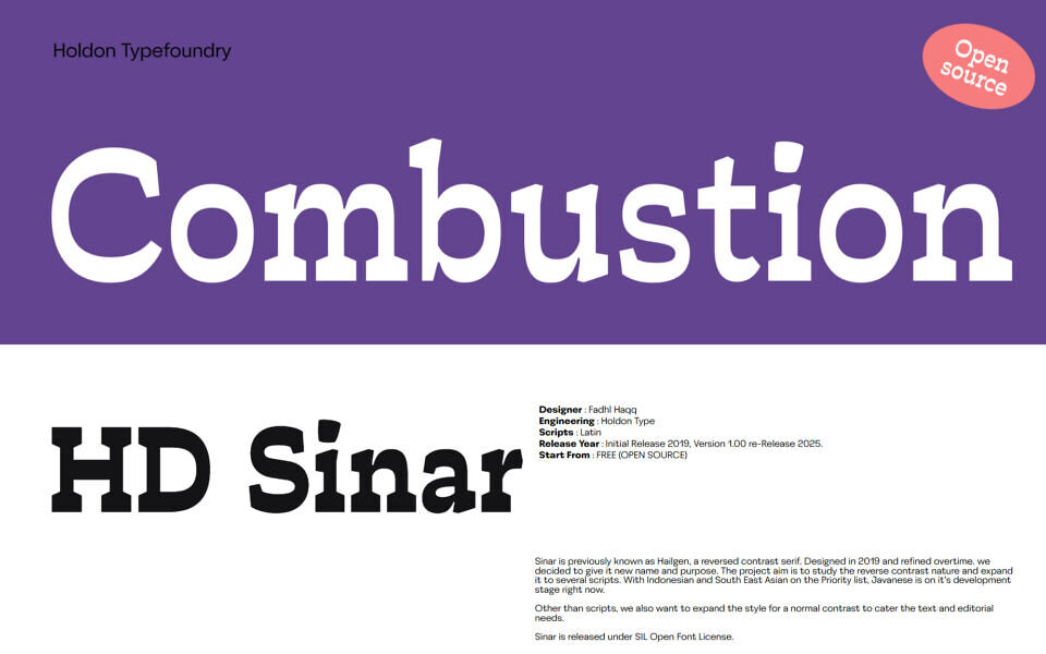 HD Sinar Typeface