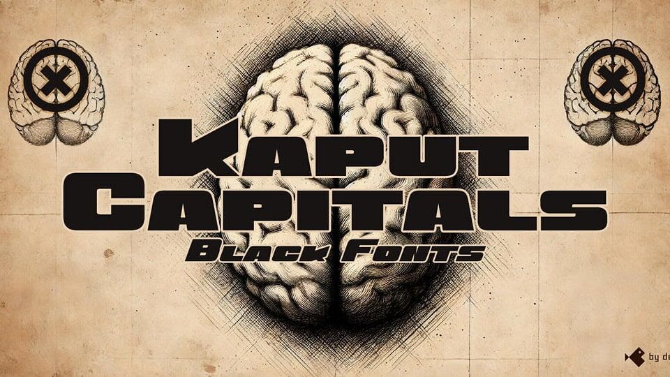 Kaput Black Font