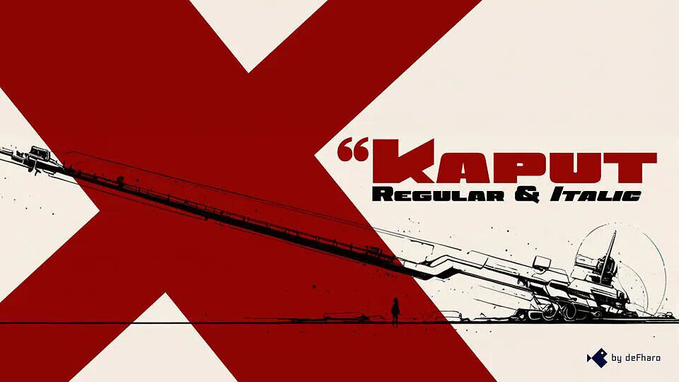 Kaput Black Italic Font