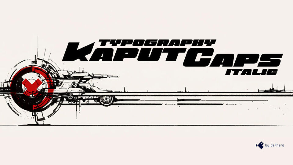 Kaput Black Italic Font