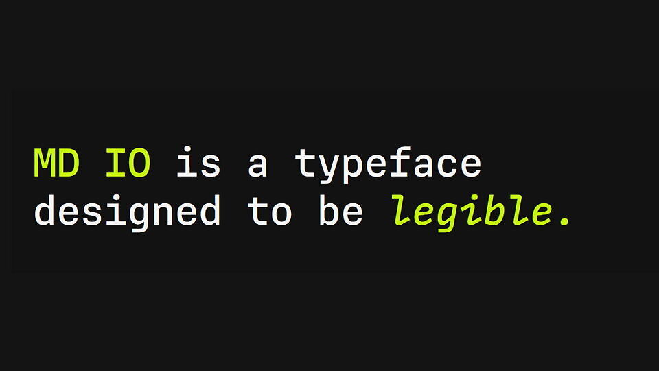 MD IO Typeface