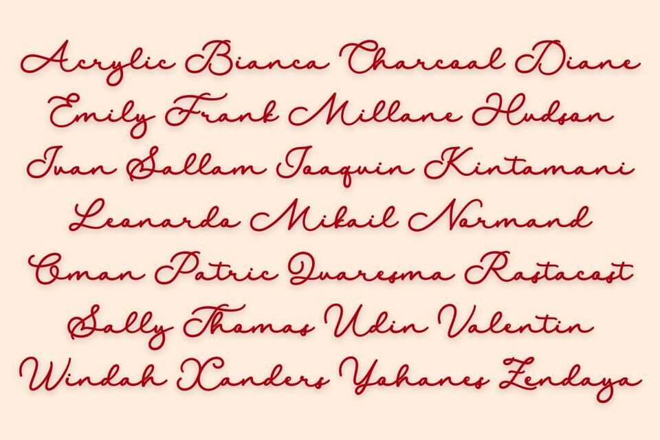 Malliga Signature Font