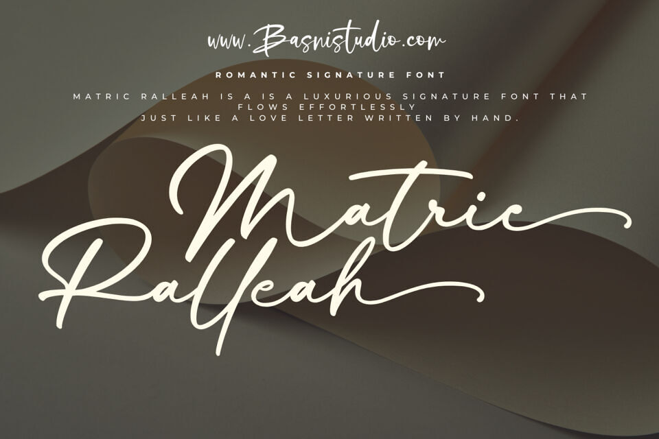 Matric Ralleah Font