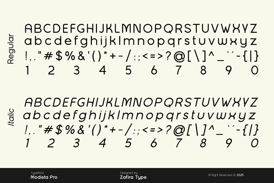 Modista Pro Font