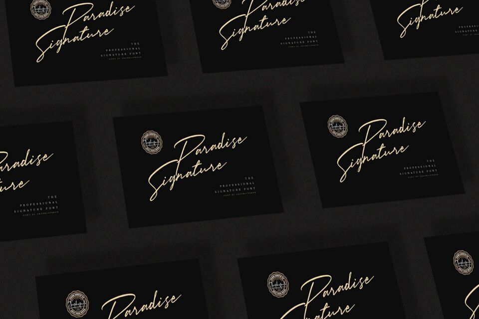 Paradise Signature Font
