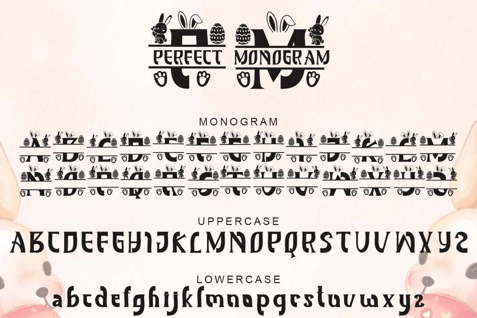 Perfect Easter Monogram Font