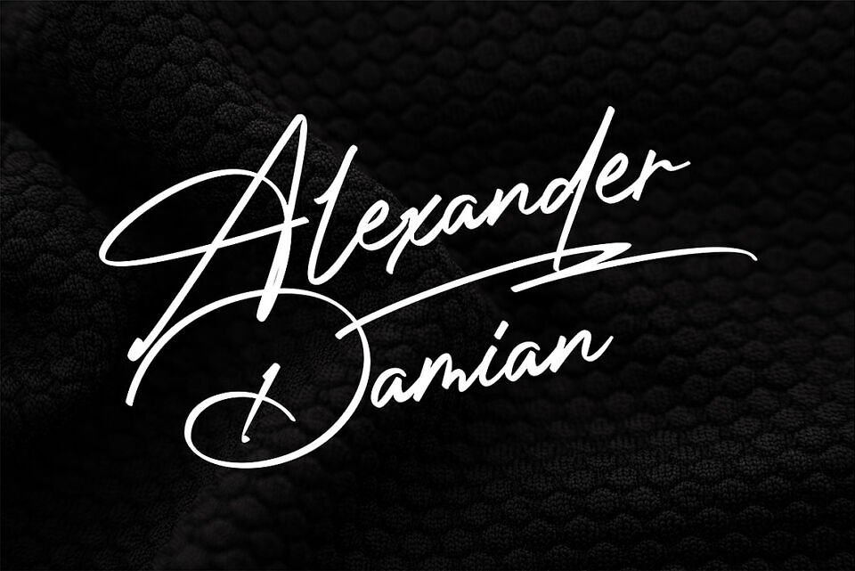 Photograph Signature Font