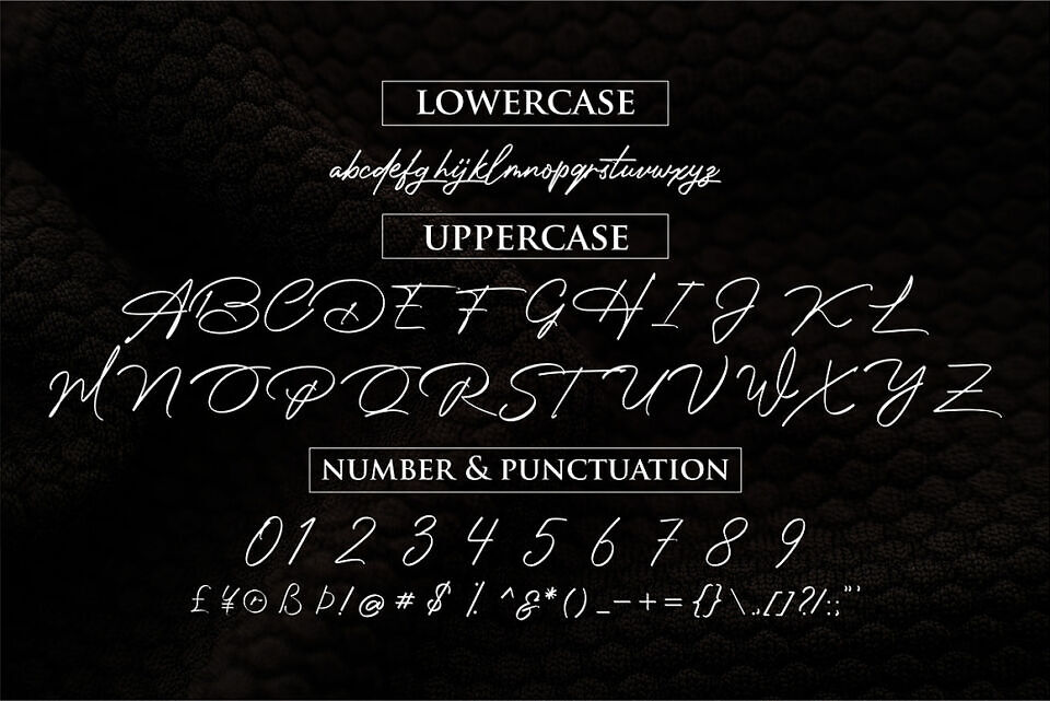 Photograph Signature Font