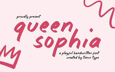 Queen Sophia Playful Handwritten Font