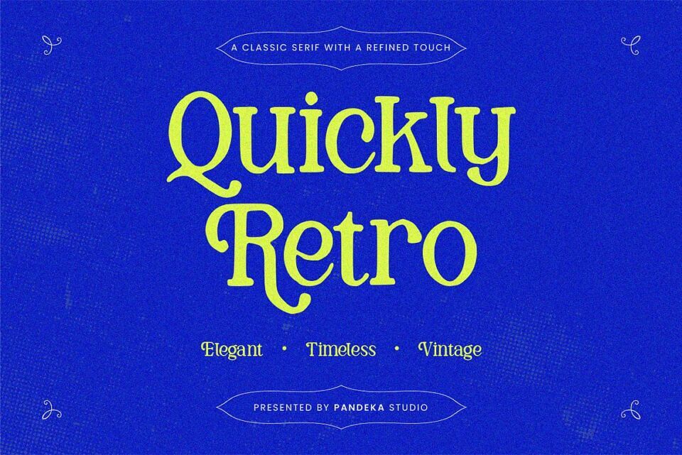 Quickly Retro Font