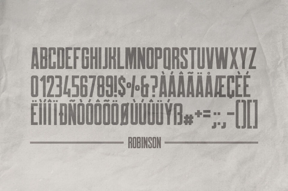 Robinson Typeface