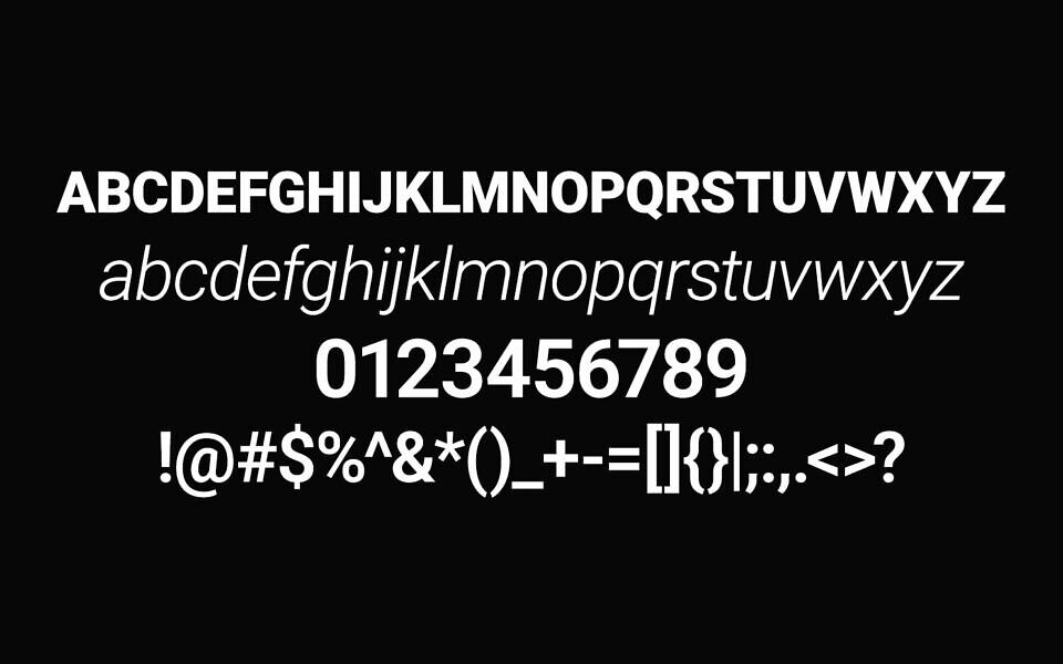 Roboto Font
