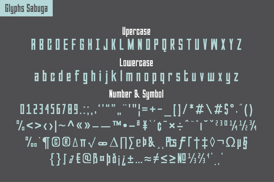 Sabuga Font