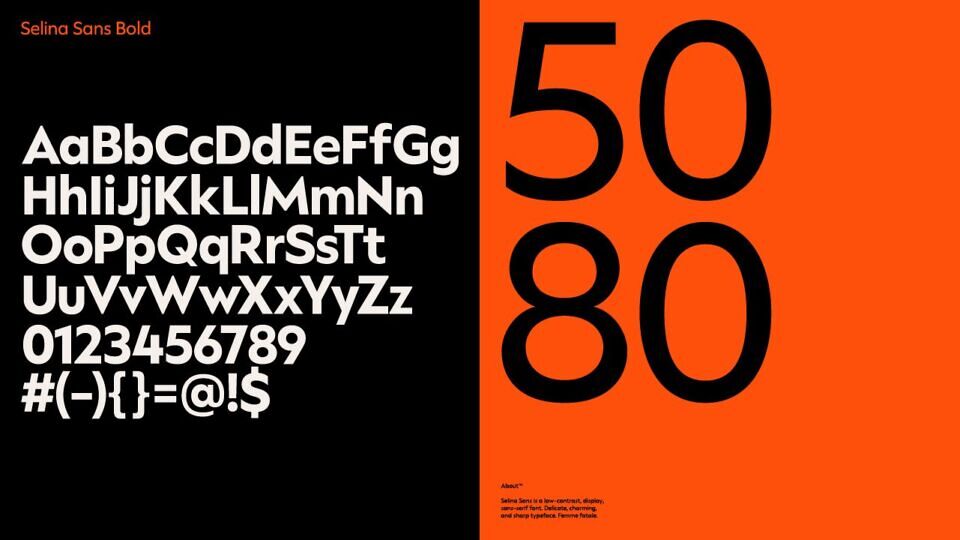 Selina Sans Regular Font