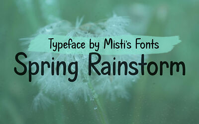 Spring Rainstorm Font (3)
