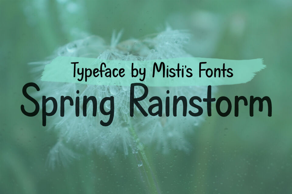 Spring Rainstorm Font