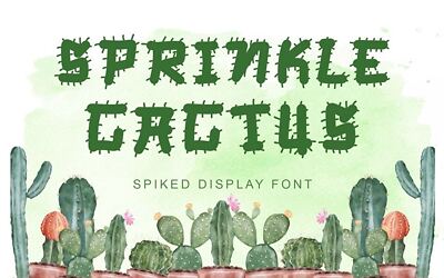 Sprinkle Cactus Font (1)