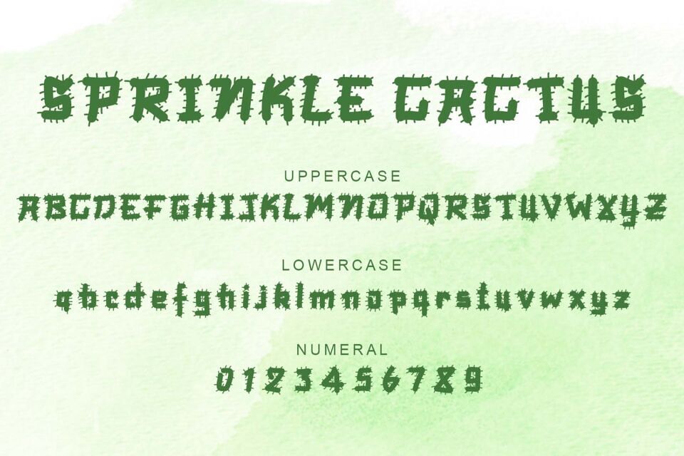 Sprinkle Cactus Font