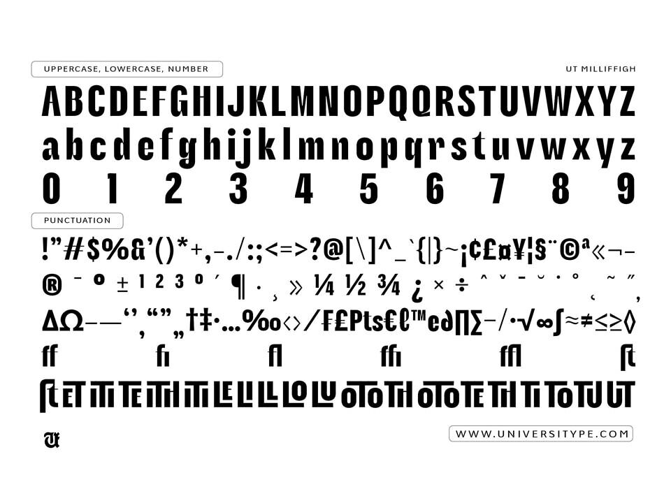 UT Milliffigh Font