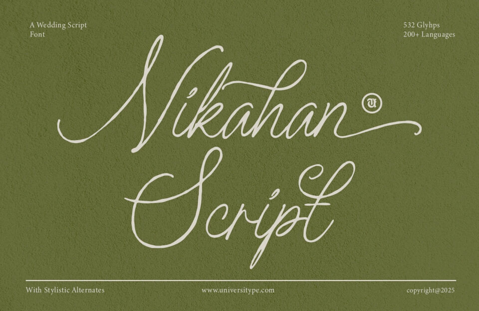 UT Nikahan Script Font