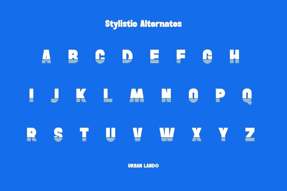 Urban Land Font