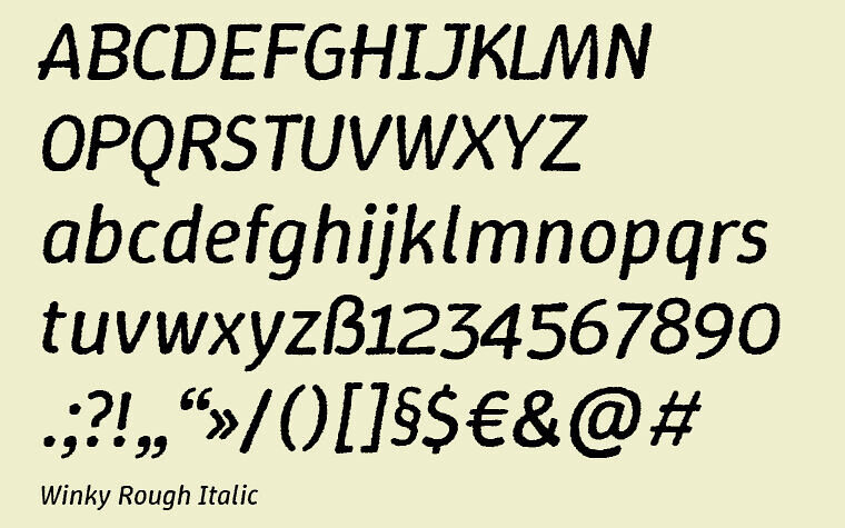 Winky Rough Font