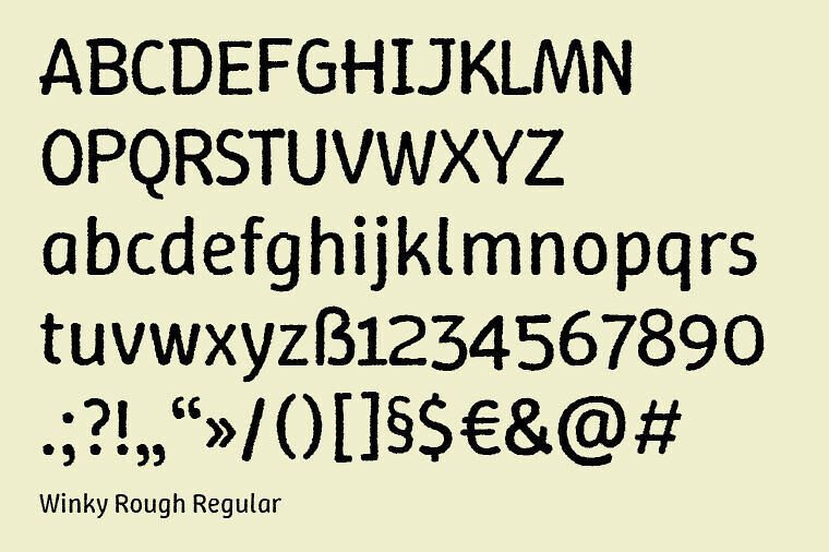 Winky Rough Font