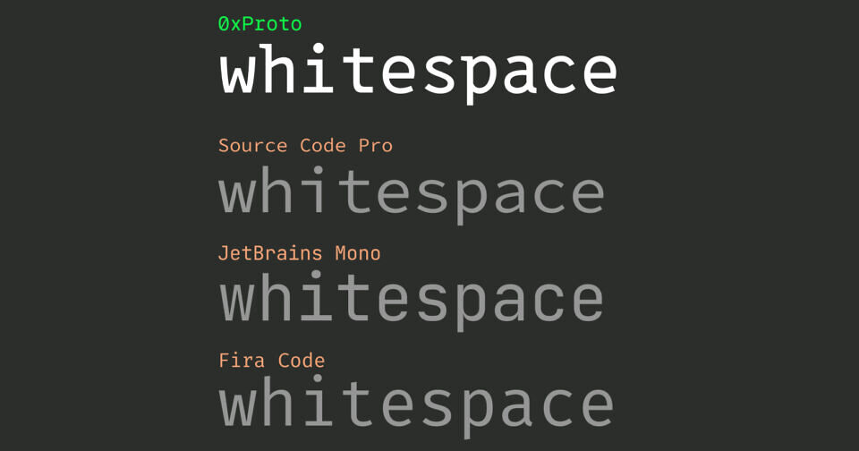 0xProto & 0xPropo Font