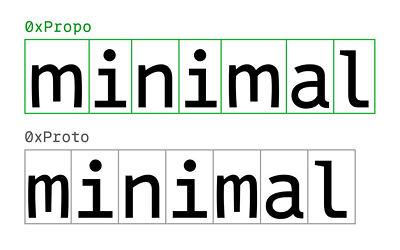0xProto & 0xPropo Font (6)