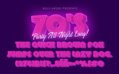 70s Disco Font