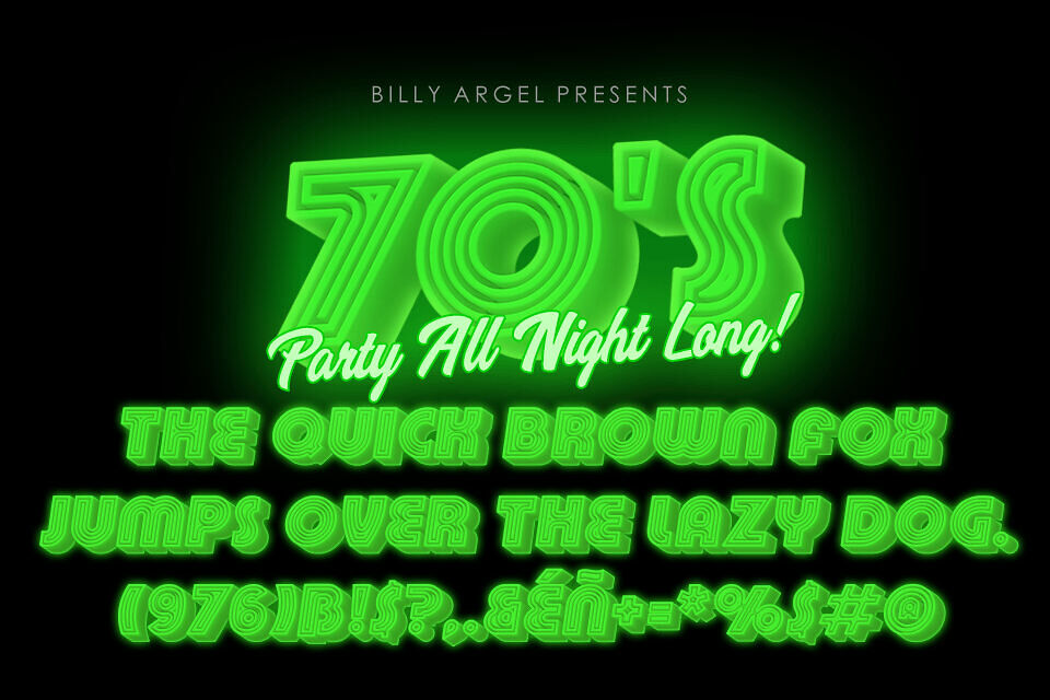70’s Disco Font