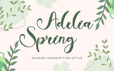 Adelia Spring Font