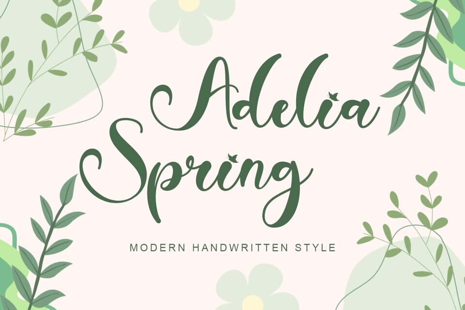 Adelia Spring Font