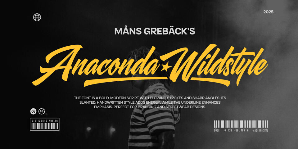 Anaconda Wildstyle Font