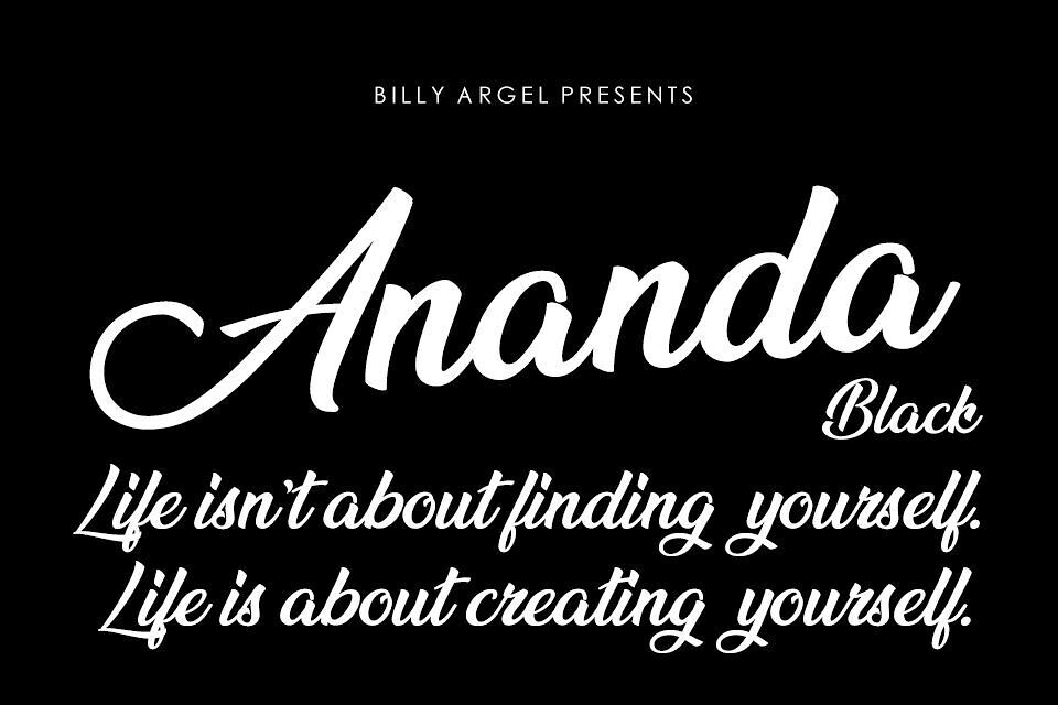 Ananda Black Font