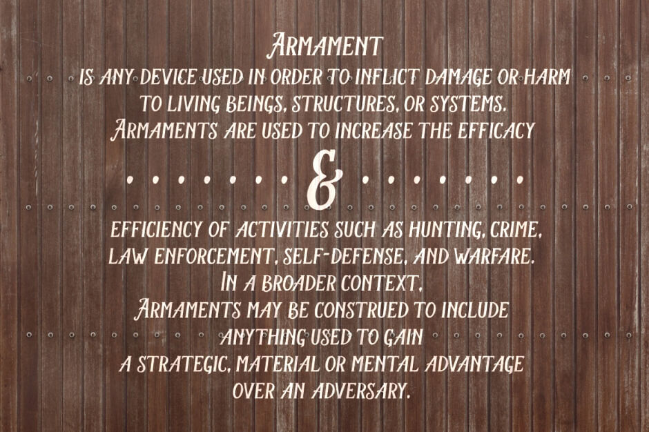 Armament Font