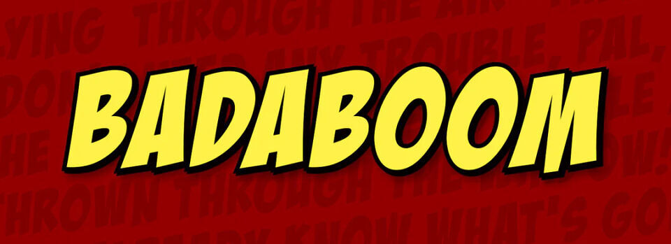 Badaboom BB Font