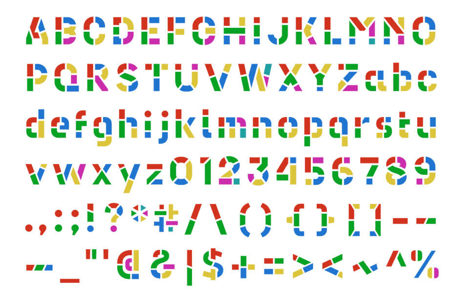 Ballast Stencil Font