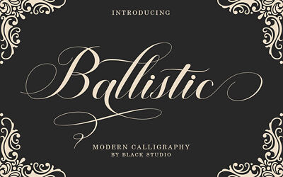 Ballistic Script Font