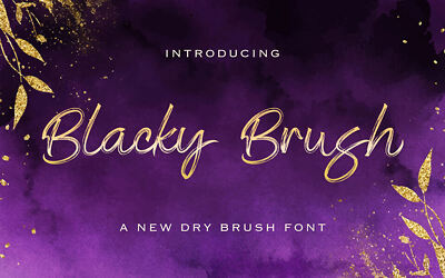 Blacky Brush Font (6)