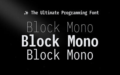 Block Mono Font (5)