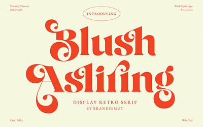 Blush Asliring Font