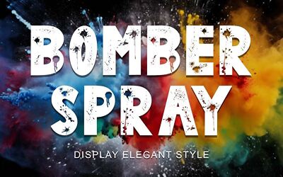 Bomber Spray Font (5)