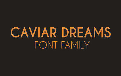 Caviar Dreams Font (4)