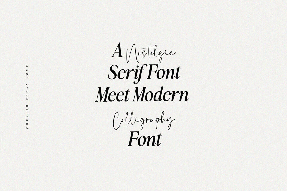 Cherish Today & Granola Font