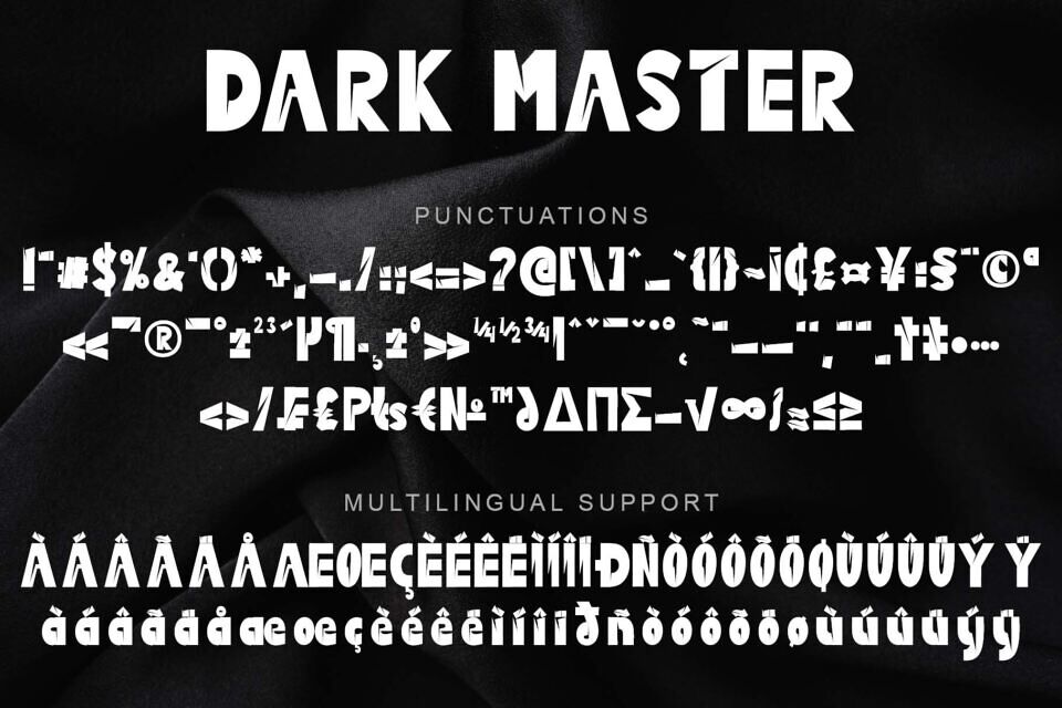 Dark Master Font